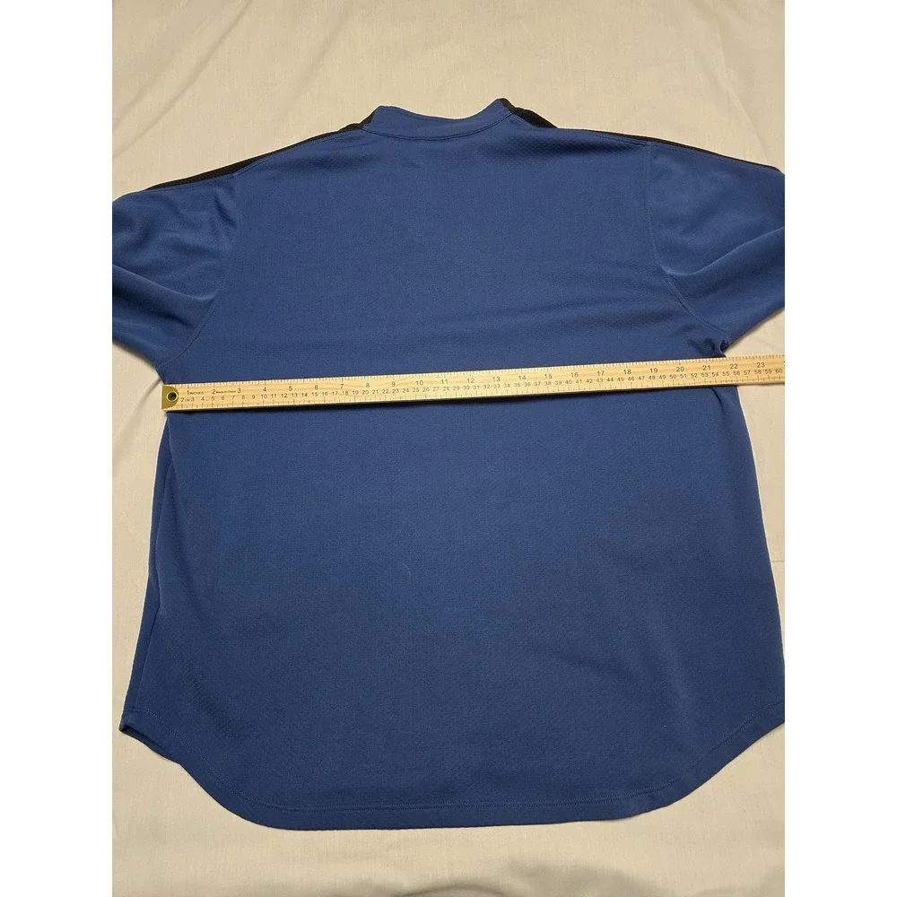 Nike Dri-FIT Pullover Mens Extra Large‎ Blue Black Half Zip Athletic Training
